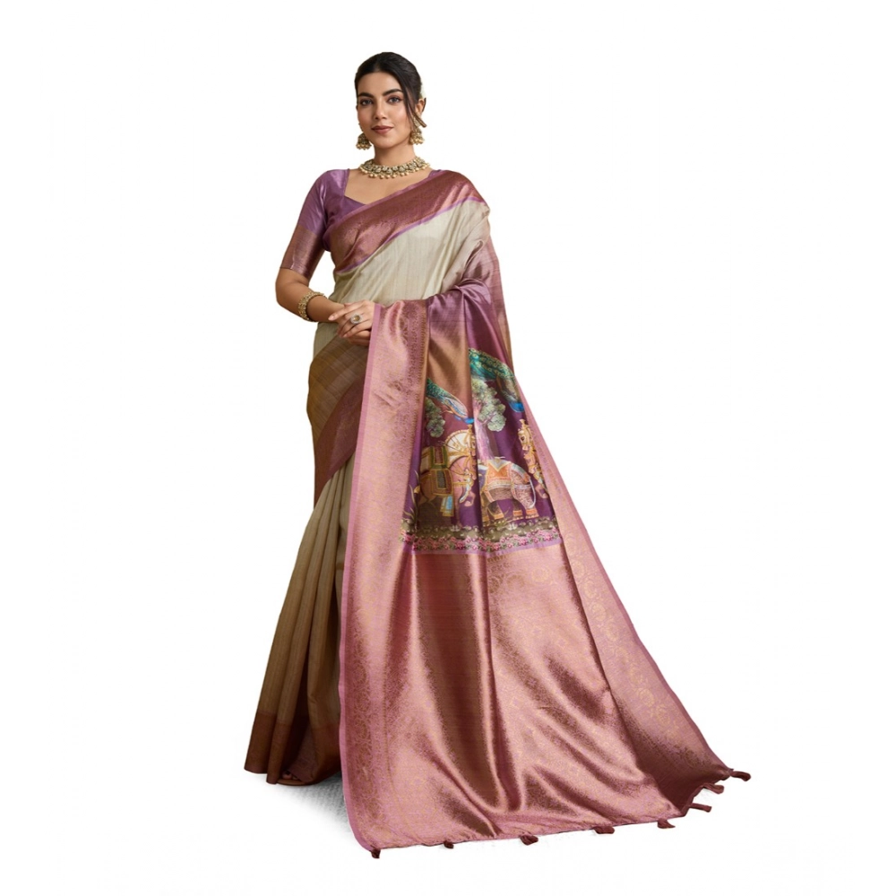 PID-62374-Generic-Womens-Silk-Printed-Saree-With-Unstitched-Blouse-5-5-Mtr-Wine-1-1000x1000-1.webp Generic Women's Silk Printed Saree With Unstitched Blouse 5.5Mtr (Wine) - Image 1