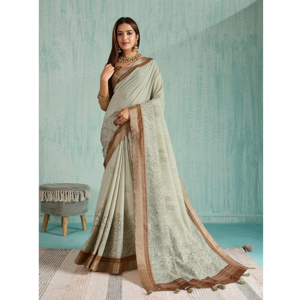 PID-62384-Generic-Womens-Silk-Blend-Printed-Saree-With-Unstitched-Blouse-5-5-Mtr-Green-1-1000x1000-1.webp Generic Women's Silk Blend Printed Saree With Unstitched Blouse 5.5Mtr (Green) - Image 1