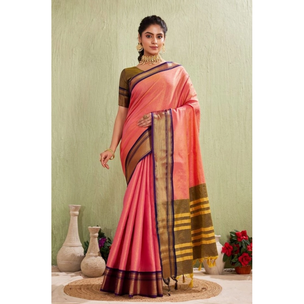 PID-62423-Generic-Women-s-Silk-Blended-Jaquard-Woven-Saree-With-Unstitched-Blouse-5-5-Mtr-Pink-1-1000x1000-1.webp Generic Women's Silk Blended Jaquard Woven Saree With Unstitched Blouse 5.5Mtr (Pink) - Image 1