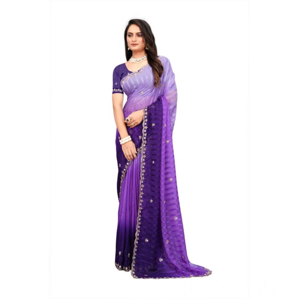 PID-62440-Generic-Women-s-Chiffon-Embroidred-Saree-With-Unstitched-Blouse-5-5-Mtr-Purple-1-1000x1000-1.webp Generic Women's Chiffon Embroidred Saree With Unstitched Blouse 5.5Mtr (Purple) - Image 1