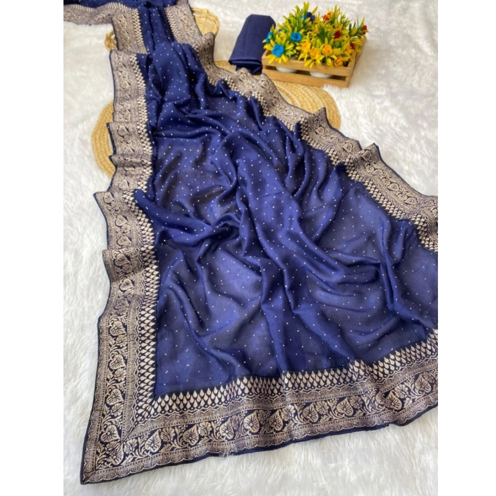 PID-62449-Generic-Women-s-Silk-Embroidred-Saree-With-Unstitched-Blouse-5-5-Mtr-Blue-1-1000x1000-1.webp Generic Women's Silk Embroidred Saree With Unstitched Blouse 5.5Mtr (Blue) - Image 1