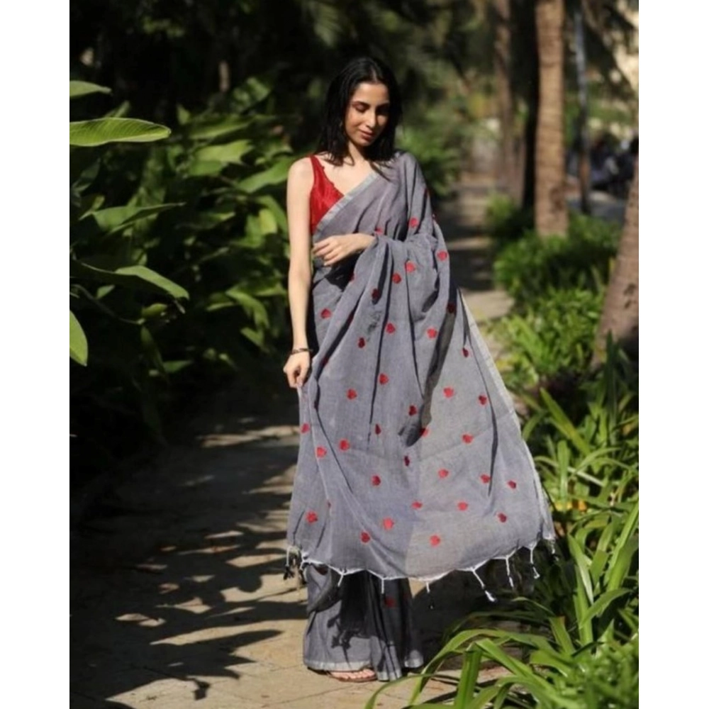 PID-62478-Generic-Women-s-Linen-Printed-Saree-With-Unstitched-Blouse-5-5-Mtr-Grey-1-1000x1000-1.webp Generic Women's Linen Printed Saree With Unstitched Blouse 5.5Mtr (Grey) - Image 1