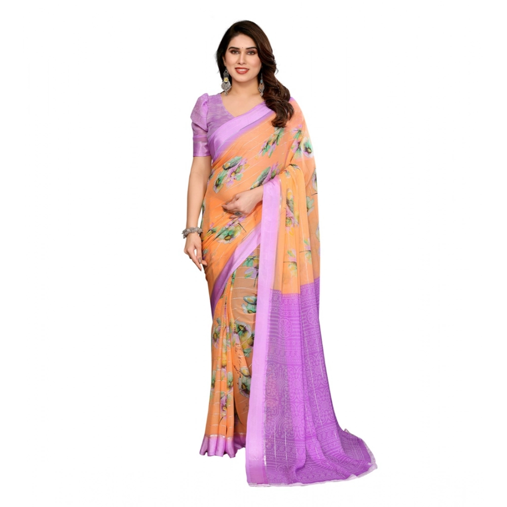 PID-62590-Generic-Women-s-Georgette-Printed-Saree-With-Unstitched-Blouse-5-5-Mtr-Orange-1-1000x1000-1.webp Generic Women's Georgette Printed Saree With Unstitched Blouse 5.5Mtr (Orange) - Image 1