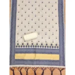 Generic Women's Banarasi Silk Printed Unstitched Salwar Suit Material With Dupatta (Navy Blue, 3Mtrs) - Image 2