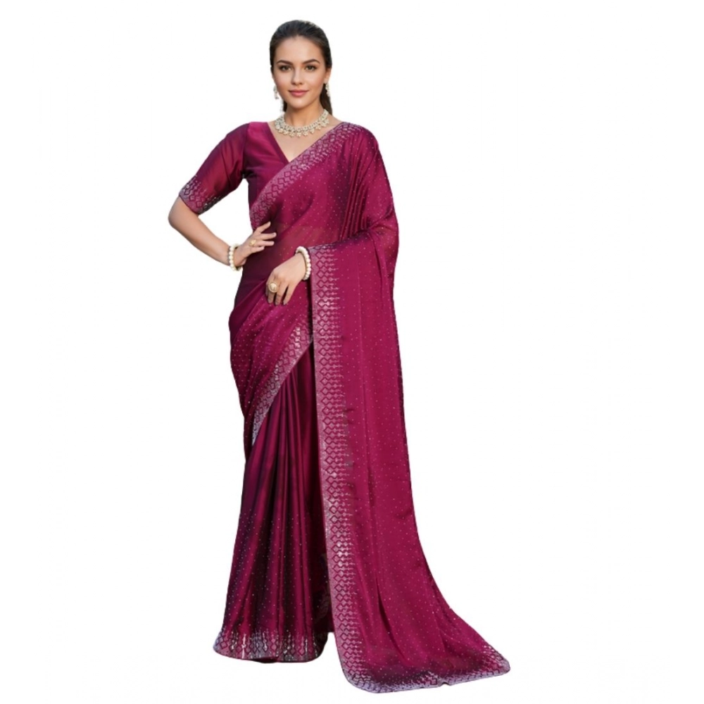 PID-62877-Generic-Women-s-Rangoli-Diamond-Weaving-Stone-Work-Saree-With-Unstitched-Blouse-5-5-Mtr-Ma-1000x1000-1.webp Generic Women's Rangoli Diamond Weaving - Stone Work Saree With Unstitched Blouse 5.5Mtr (Maroon) - Image 1