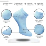 Generic 3_Pair Set Unisex Casual Cotton Printed Low Cut Socks (Multicolor) - Image 2