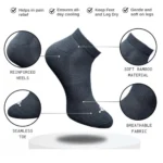 Generic 3_Pair Set Unisex Casual Cotton Printed Low Cut Socks (Multicolor) - Image 2