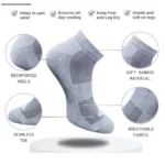 Generic 3_Pair Set Unisex Casual Cotton Printed Low Cut Socks (Multicolor) - Image 2