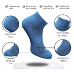 3_Pair Set Unisex Casual Cotton Printed Low Cut Socks (Multicolor) - Image 2