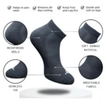 Generic 3_Pair Set Unisex Casual Cotton Printed Low Cut Socks (Multicolor) - Image 2