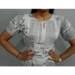 Generic Women's Casual Crepe Half Sleeves Dress (White) - Image 5