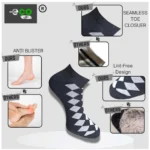 Generic 3_Pair Set Unisex Casual Cotton Printed Low Cut Socks (Multicolor) - Image 2