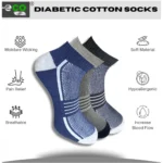 Generic 3_Pair Set Unisex Casual Cotton Printed Low Cut Socks (Multicolor) - Image 4