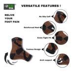 Generic 3_Pair Set Unisex Casual Cotton Printed Ankle Length Support Socks (Multicolor) - Image 2