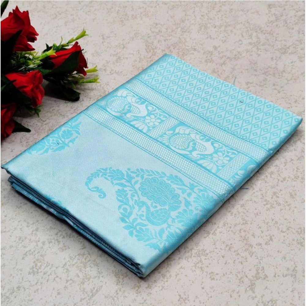 PID-63561-Women-s-Soft-Lichi-Silk-Printed-Saree-With-Unstitched-Blouse-5-5-Mtr-Sky-Blue-1-1000x1000-1.webp Generic Women's Soft Lichi Silk Printed Saree With Unstitched Blouse 5.5Mtr (Sky Blue) - Image 1