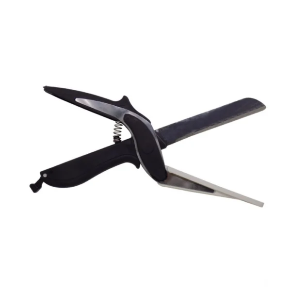 Generic Pack of 3_ 2-in-1 Clever Cutter – Food Chopper Slicer Dicer Vegetable Fruit Cutter (Color: Assorted )