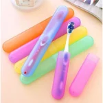 Generic Pack of 4_Plastic Toothbrush Holder Travel 4-PieceS SeT Tube Cases (Color: Assorted ) - Image 3