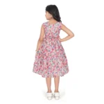 Generic Girl's Digital Chicken Printed Sleeve Less Round Neck Dress (Pink) - Image 2