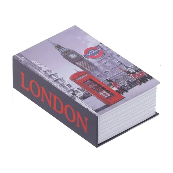 Generic Secret Book Safe with Number Locker (Gray)