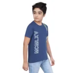 Generic Boy's Cotton Grapic Printed Round Neck T-Shirt (Blue) - Image 5