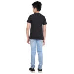 Generic Boy's Cotton Grapic Printed Round Neck T-Shirt (Black) - Image 2