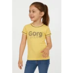 Generic Girl's Cotton Printeded Round Neck T-Shirt (Yellow) - Image 4