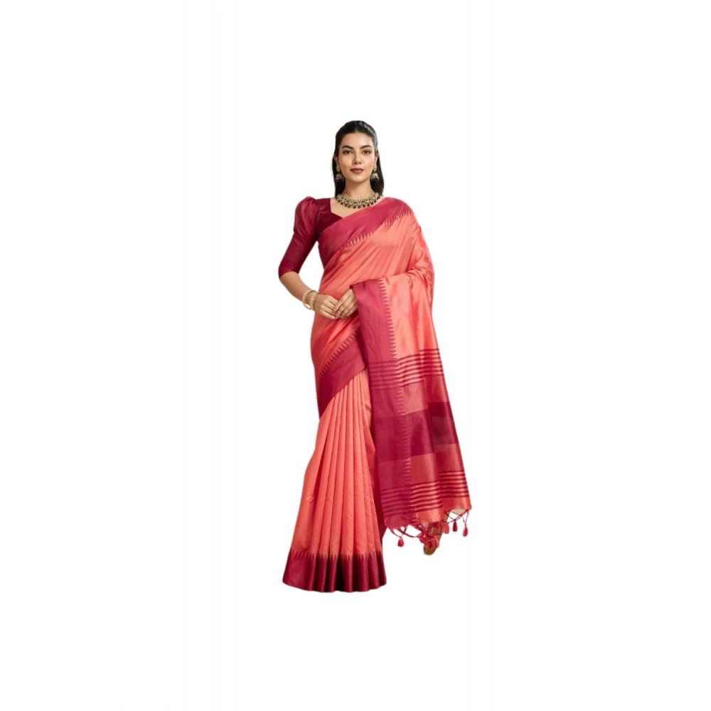 PID-64314-Women-s-Raw-Silk-Woven-Saree-With-Unstitched-Blouse-5-5-Mtr-Peach-1-1000x1000-1.webp Generic Women's Raw_Silk Woven Saree With Unstitched Blouse 5.5Mtr (Peach) - Image 1