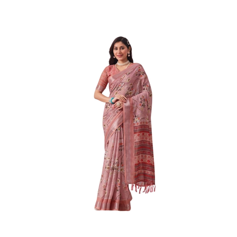 PID-64327-Women-s-Faux-Linen-Printed-Saree-With-Unstitched-Blouse-5-5-Mtr-Mauve-1-1000x1000-1.webp Generic Women's Faux_Linen Printed Saree With Unstitched Blouse 5.5Mtr (Mauve) - Image 1
