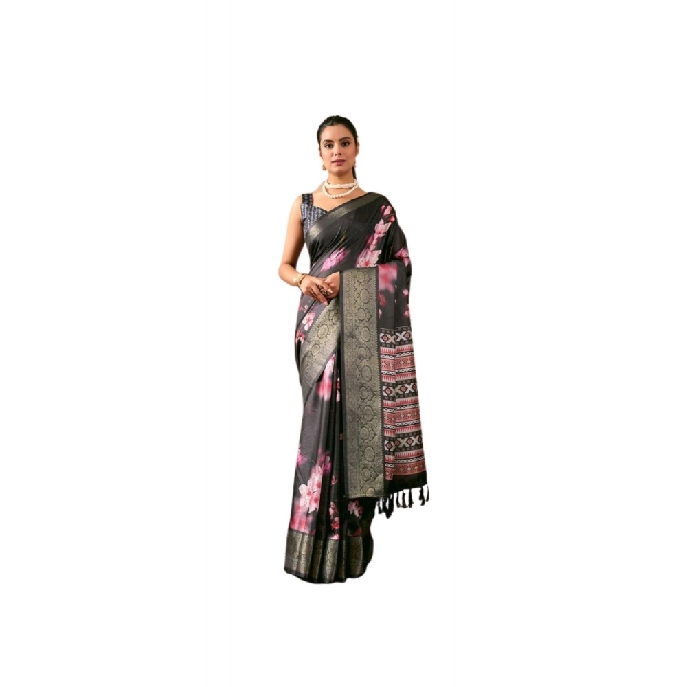 PID-64388-Women-s-Faux-Silk-Printed-Saree-With-Unstitched-Blouse-5-5-Mtr-Black-1-1000x1000-1.webp Generic Women's Faux_Silk Printed Saree With Unstitched Blouse 5.5Mtr (Black) - Image 1