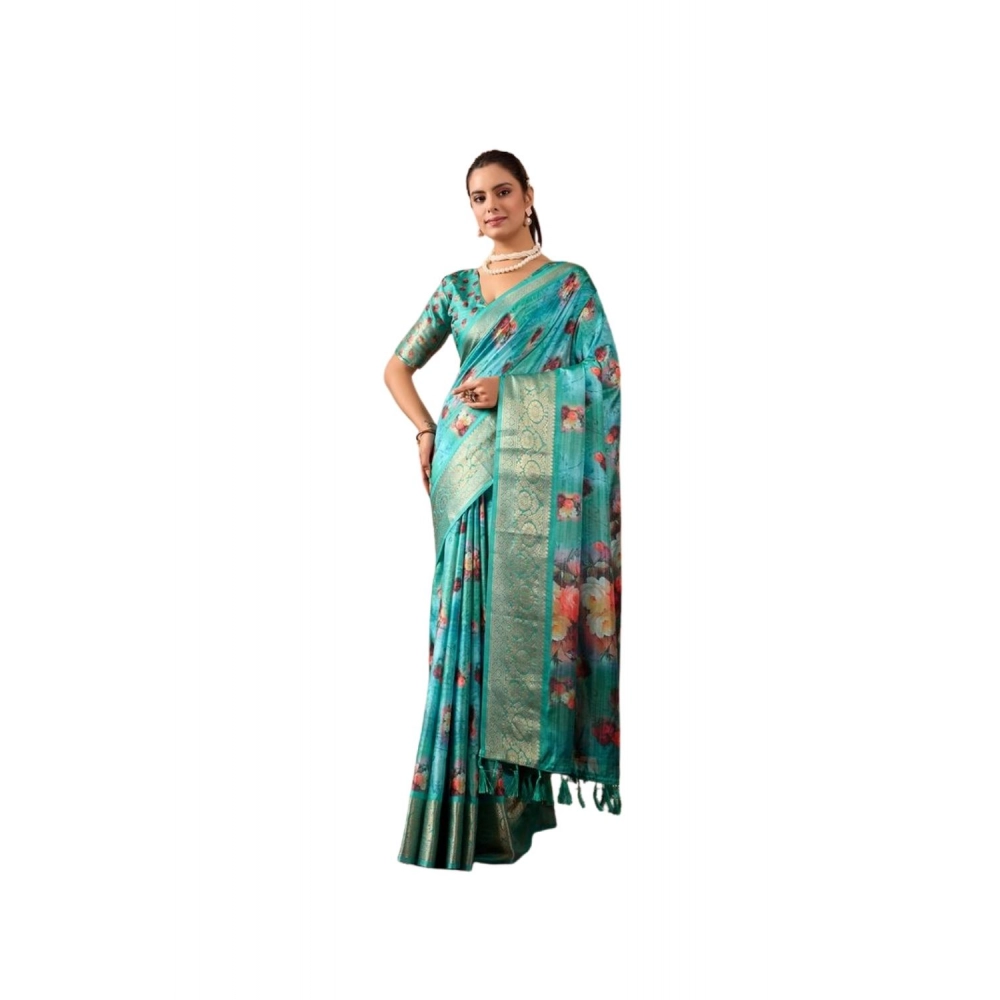 PID-64394-Women-s-Faux-Silk-Printed-Saree-With-Unstitched-Blouse-5-5-Mtr-Aqua-Blue-1-1000x1000-1.webp Generic Women's Faux_Silk Printed Saree With Unstitched Blouse 5.5Mtr (Aqua_Blue) - Image 1