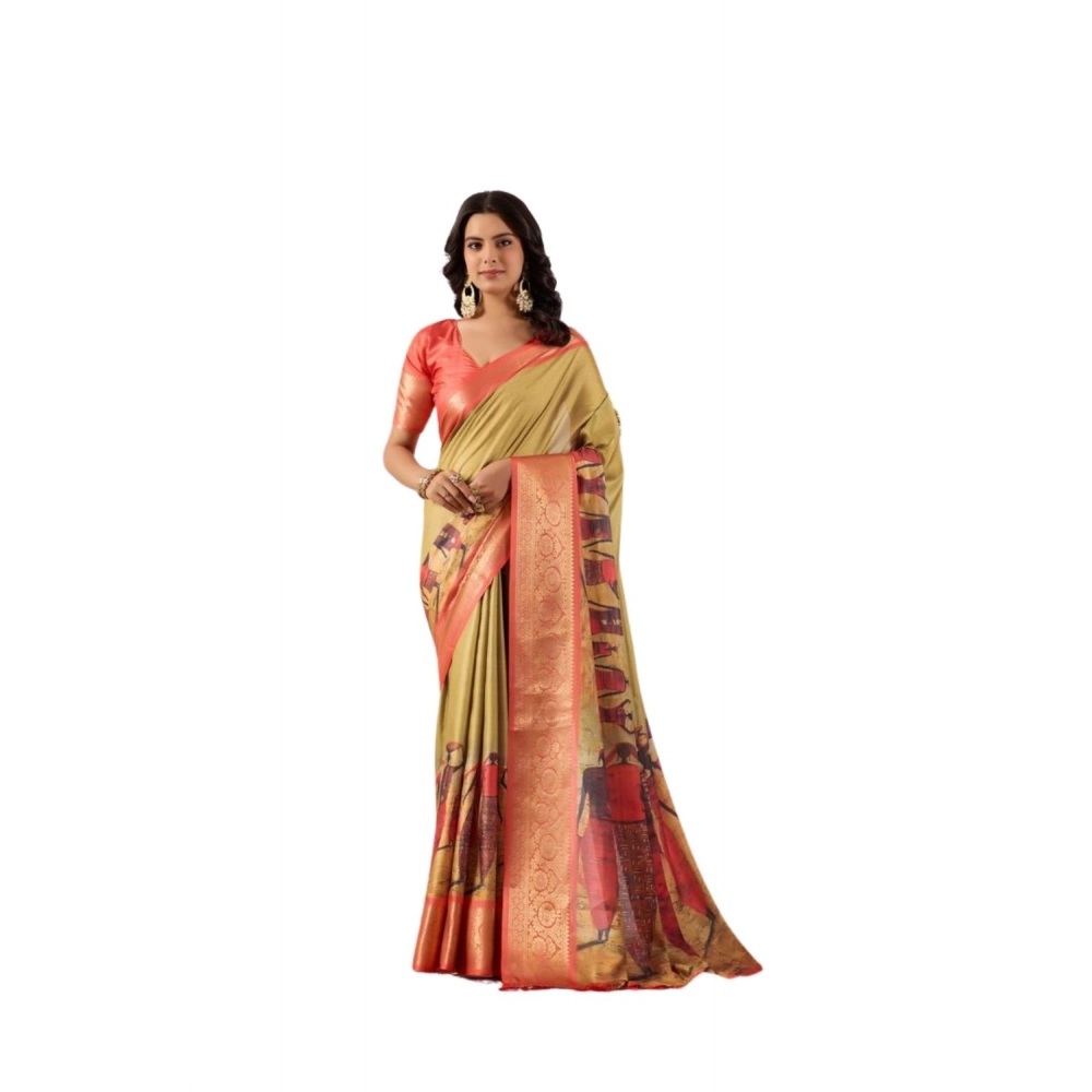 PID-64398-Women-s-Faux-Silk-Printed-Saree-With-Unstitched-Blouse-5-5-Mtr-Olive-1-1000x1000-1.webp Generic Women's Faux_Silk Printed Saree With Unstitched Blouse 5.5Mtr (Olive) - Image 1
