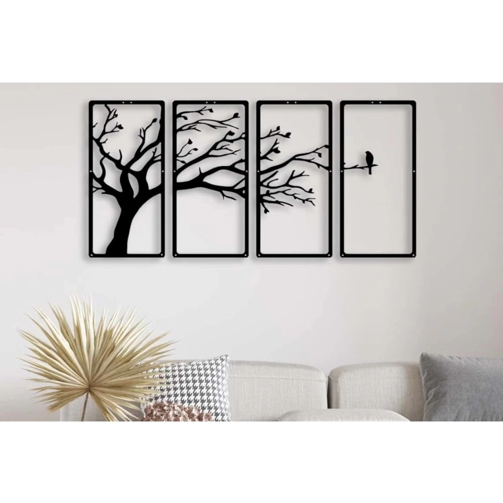 PID-64416-Wooden-3-D-4-Pieces-Tree-Wall-Art-Panel-Frame-1-1000x1000-1.webp Generic Wooden 3D 4 Pieces Tree Wall Art Panel Frame - Image 1