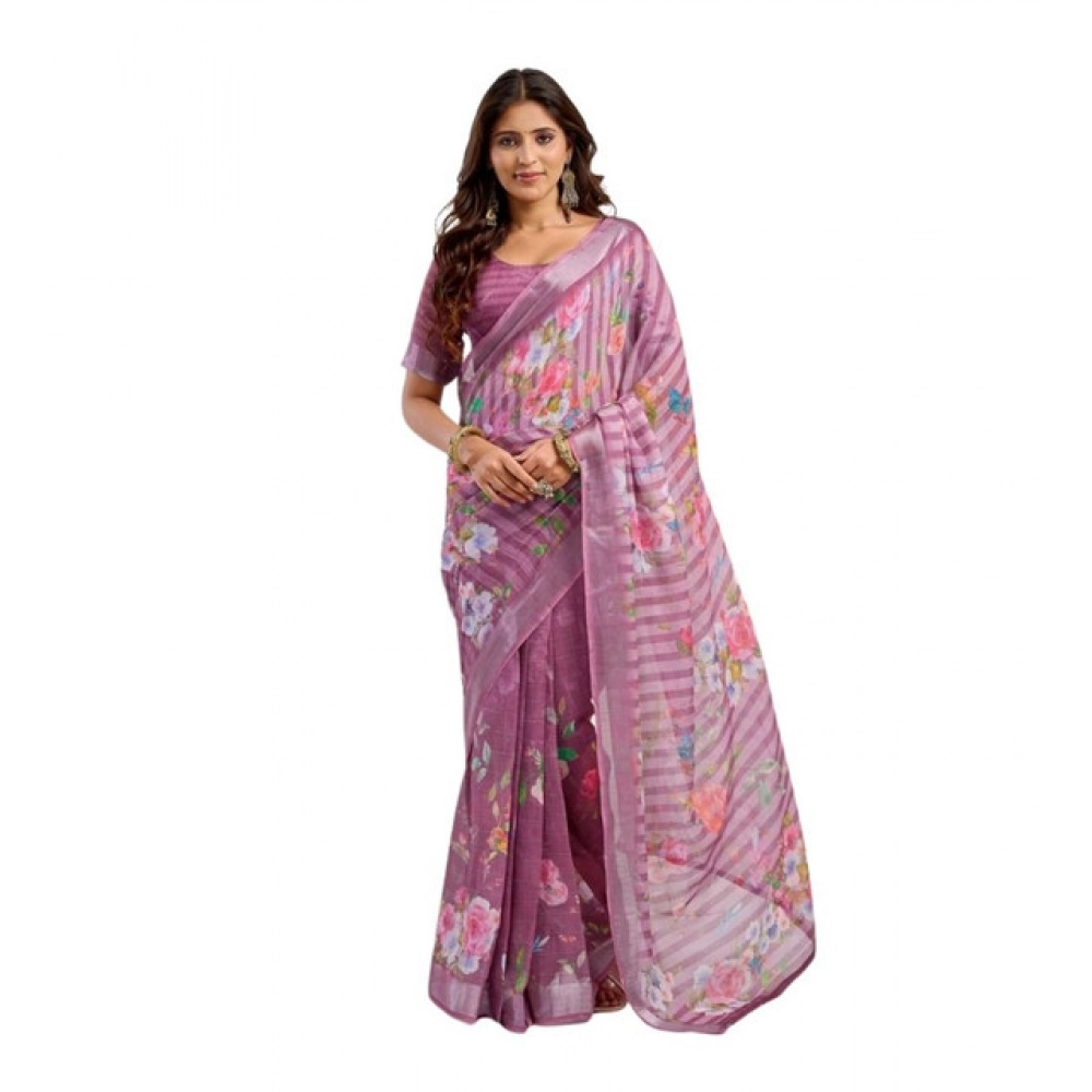 PID-64482-Women-s-Faux-Linen-Printed-Ready-To-Wear-Saree-With-Unstitched-Blouse-5-5-Mtr-Light-Mauv-1000x1000-1.webp Generic Women's Linen Cotton Printed Ready To Wear Saree With Unstitched Blouse 5.5 Mtr (Light_Mauve) - Image 1