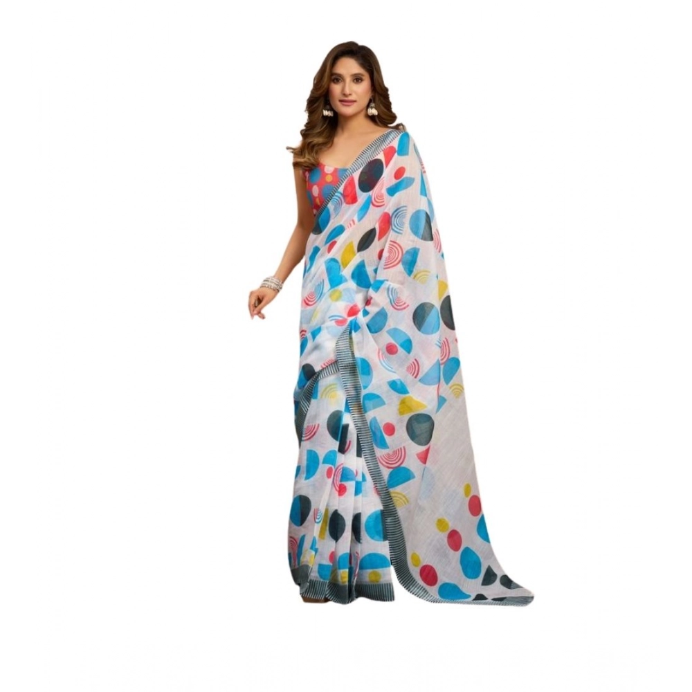 PID-64523-Women-s-Faux-Linen-Printed-Ready-To-Wear-Saree-With-Unstitched-Blouse-5-5-Mtr-Multicolor-1000x1000-1.webp Generic Women's Linen Cotton Printed Ready To Wear Saree With Unstitched Blouse 5.5 Mtr (Multicolor) - Image 1