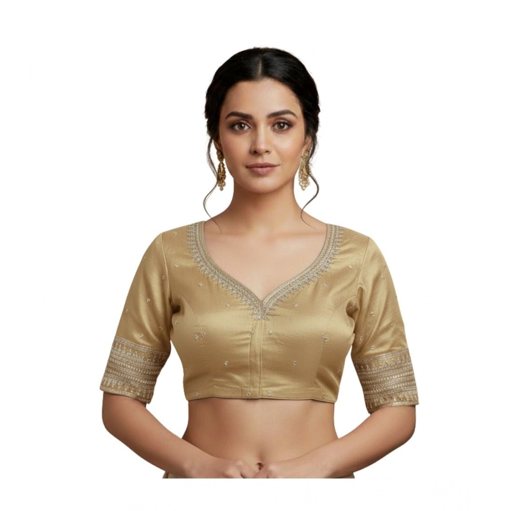 PID-64565-Women-s-Vichitra-Silk-V-Neck-Padded-Blouse-Beige-38-Ready-Size-Self-Alterable-36-40-1-1000x1000-1.webp Generic Women's Vichitra Silk V Neck Padded Blouse (Beige, 38 Ready Size (Self-Alterable 36–40) - Image 1