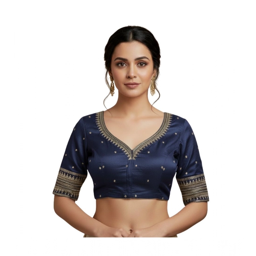 PID-64570-Women-s-Vichitra-Silk-V-Neck-Padded-Blouse-Navy-38-Ready-Size-Self-Alterable-36-40-1-1000x1000-1.webp Generic Women's Vichitra Silk V Neck Padded Blouse (Navy, 38 Ready Size (Self-Alterable 36–40) - Image 1