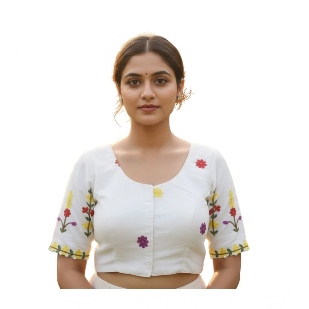 PID-64577-Women-s-Cambric-Cotton-Round-Neck-Padded-Blouse-White-38-Ready-Size-Self-Alterable-36-1000x1000-1.webp Generic Women's Cambric Cotton Round Neck Padded Blouse (White, 38 Ready Size (Self-Alterable 36–40) - Image 1