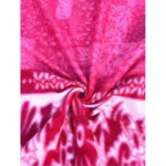 Generic Fleece Floral Printed Double Polar Warm Bedsheet with 2 Pillow Cover (Pink) - Image 2