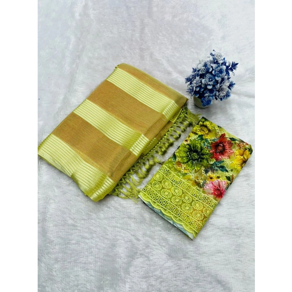 PID-64695-Women-s-Georgette-Embroidered-Saree-With-Unstitched-Blouse-5-5-Mtr-Green-1-1000x1000-1.webp Generic Women's Georgette Embroidered Saree With Unstitched Blouse 5.5Mtr (Green) - Image 1