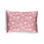 Generic Soft Plush Printed Baby Infant Pillow for Kids Age 1 To 5 Years (Pink)