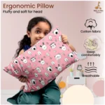 Generic Soft Plush Printed Baby Infant Pillow for Kids Age 1 To 5 Years (Pink) - Image 4