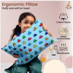 Generic Soft Plush Printed Baby Infant Pillow for Kids Age 1 To 5 Years (Sky Blue) - Image 2