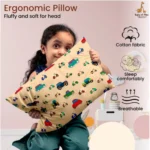 Generic Soft Plush Printed Baby Infant Pillow for Kids Age 1 To 5 Years (Beige) - Image 2