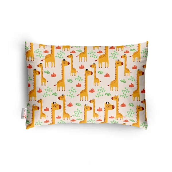 Generic Soft Plush Printed Baby Infant Pillow for Kids Age 1 To 5 Years (Mustard)