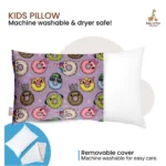 Generic Soft Plush Printed Baby Infant Pillow for Kids Age 1 To 5 Years (Purple) - Image 4