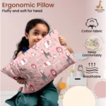 Generic Soft Plush Printed Baby Infant Pillow for Kids Age 1 To 5 Years (Pink) - Image 4