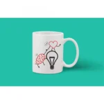 Printed Ceramic Coffee Mug - 1 Pieces, White, 11oz - Image 2