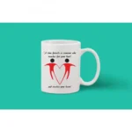 Printed Ceramic Coffee Mug - 1 Pieces, White, 11oz - Image 2