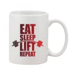 Printed Ceramic Coffee Mug - 1 Pieces, White, 11oz