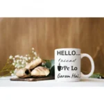 Printed Ceramic Coffee Mug - 1 Pieces, White, 11oz - Image 2